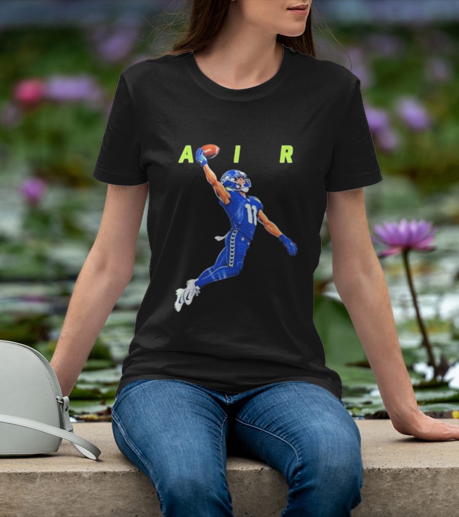 Seattle Seahawks No 11 Air Football Player Leap T-Shirt