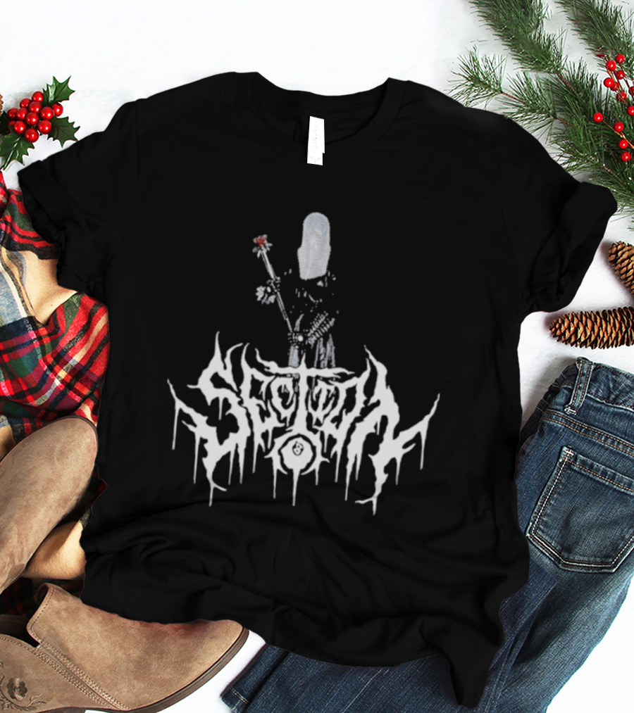 Section 8 Store Knight's Flail Dripping Text And Armor T-Shirt