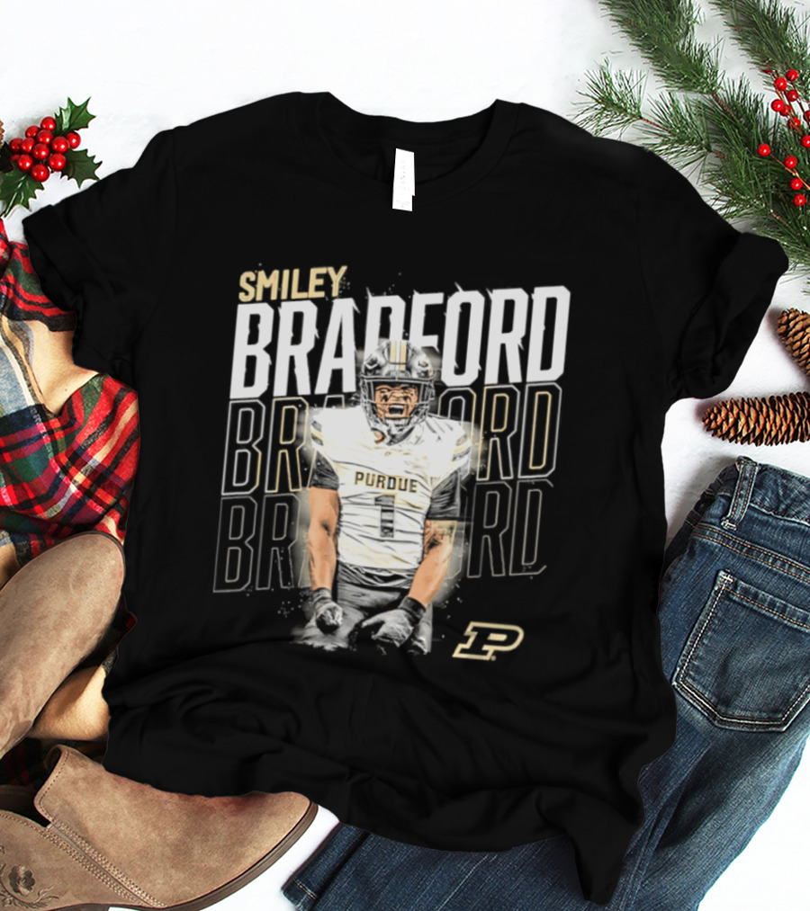 Smiley Bradford Purdue Boilermakers Football NCAA Athletics T-Shirt