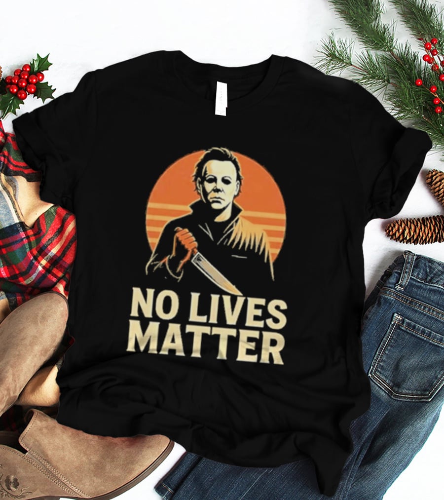 Michael Myers No Lives Matter Halloween Vintage Knife T-Shirt