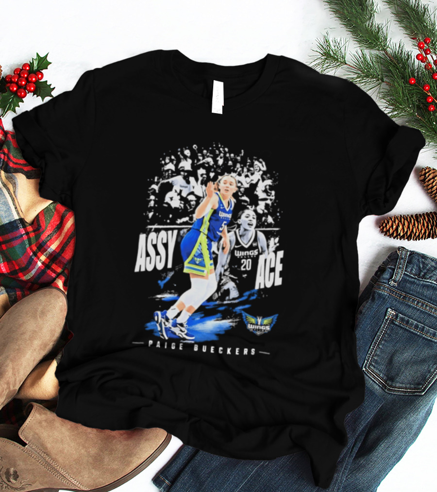 Paige Bueckers Assy Ace Dallas Wings No 5 T-Shirt