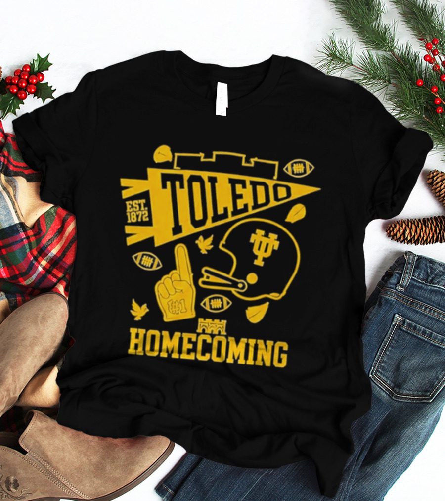 Toledo Homecoming 1872 Football Sports Celebration T-Shirt