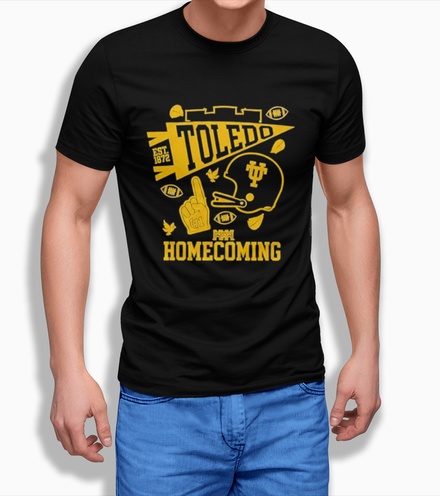 Toledo Homecoming 1872 Football Sports Celebration T-Shirt