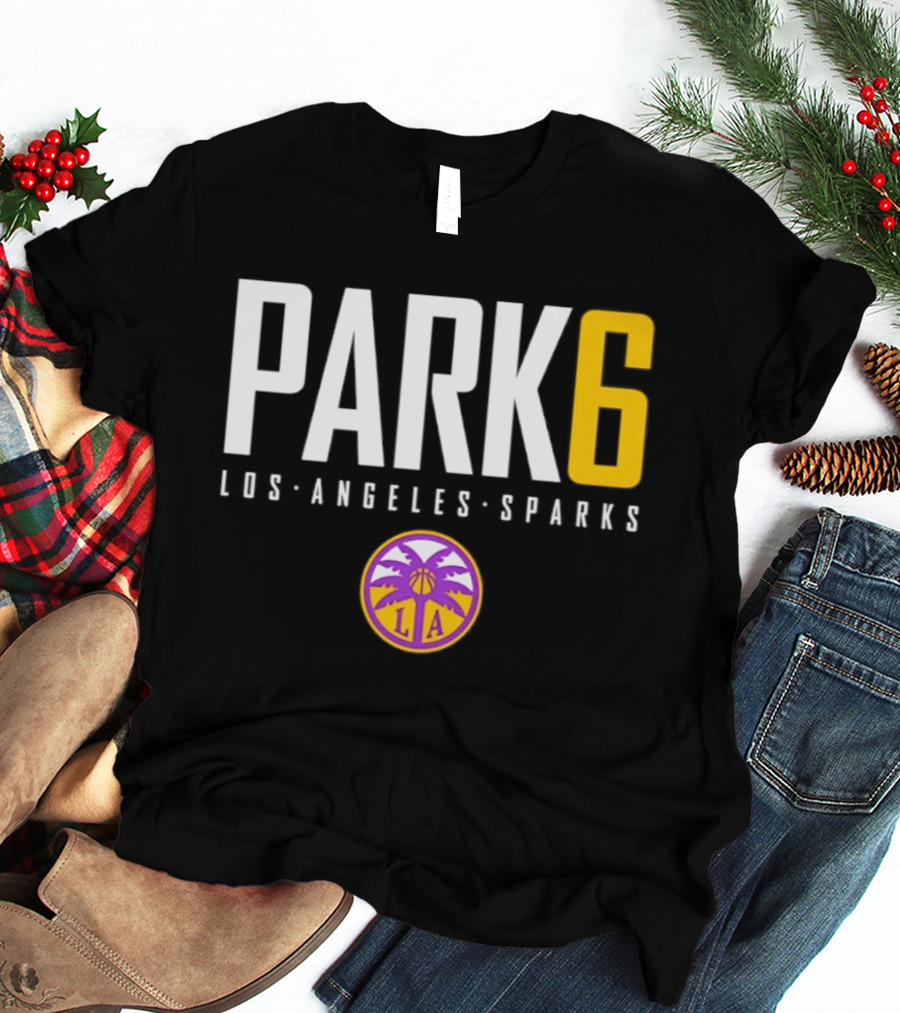 Park 6 Los Angeles Sparks WNBA Basketball T-Shirt