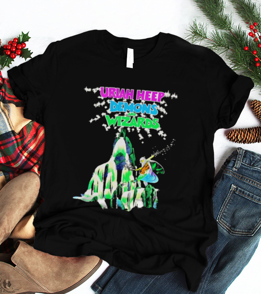 Uriah Heep Demons And Wizards Hard Rock Album Fantasy T-Shirt