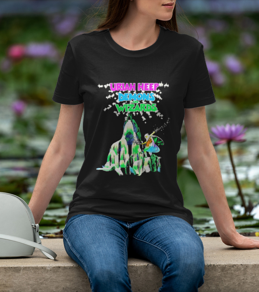 Uriah Heep Demons And Wizards Hard Rock Album Fantasy T-Shirt