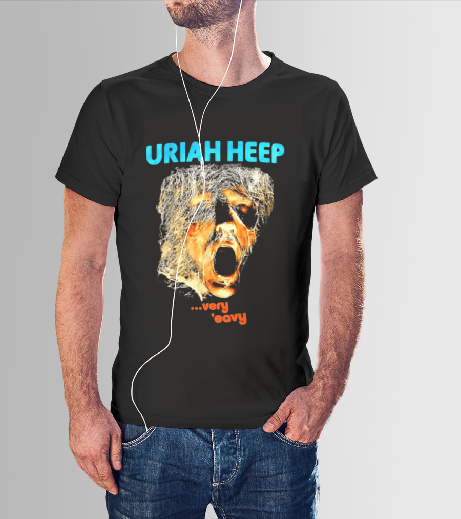 Uriah Heep Very 'Eavy Album Cover Art Hard Rock Music T-Shirt