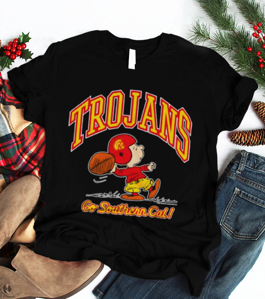 Trojans Peanuts Charlie Brown Go Southern Cal T-Shirt