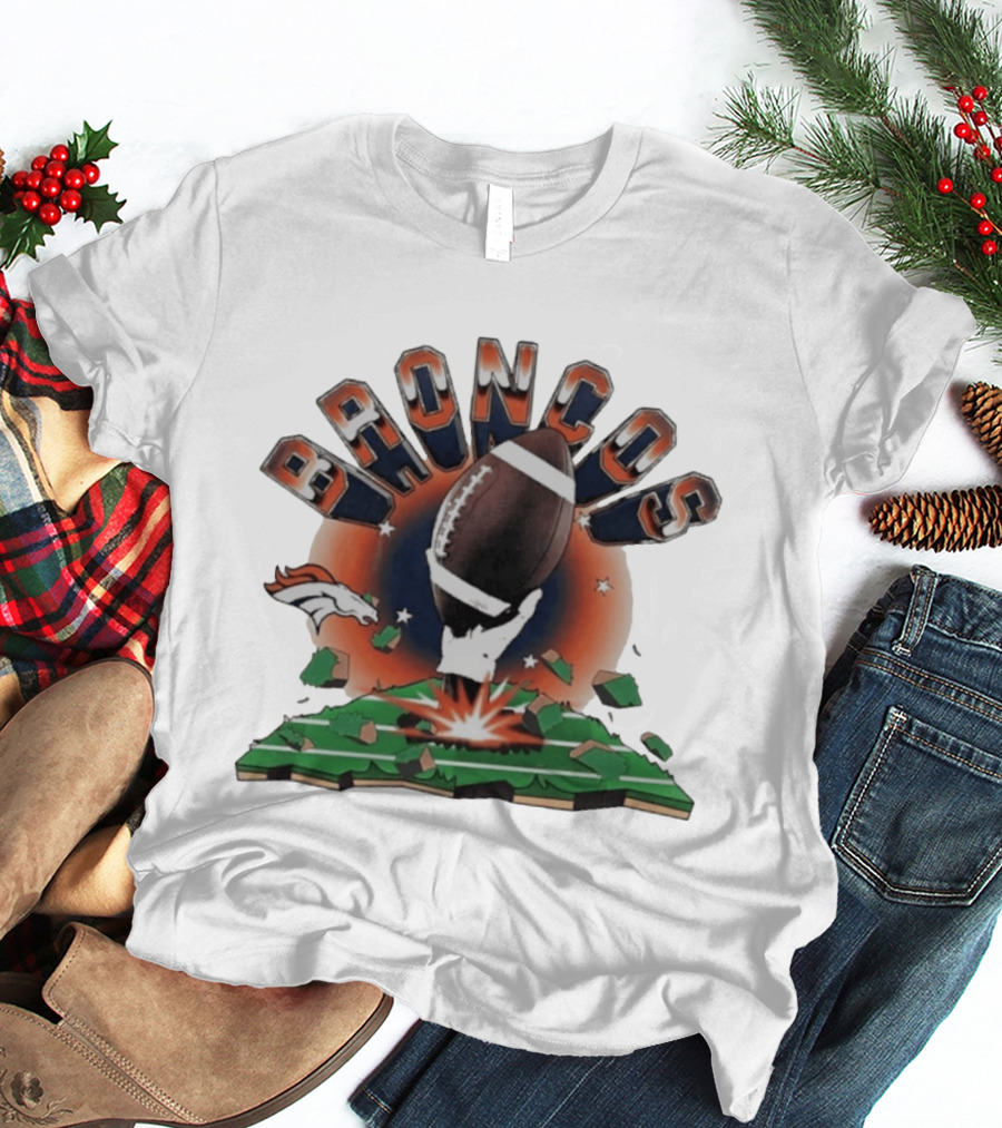 Broncos 2026 Explode Clubhouse Football Burst T-Shirt