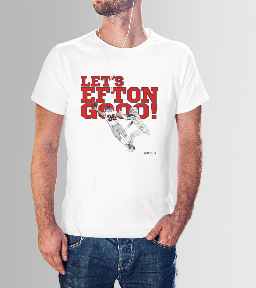 LET'S EFTON GO 88 Football Action Sports T-Shirt