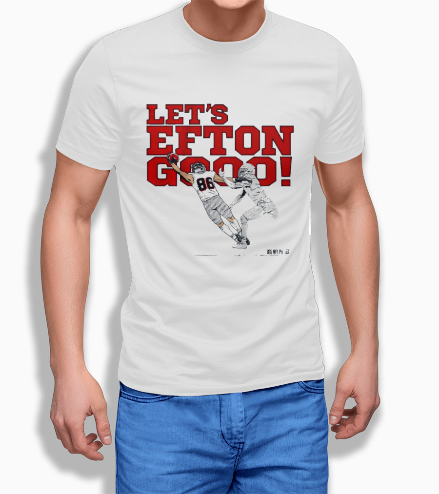 LET'S EFTON GO 88 Football Action Sports T-Shirt