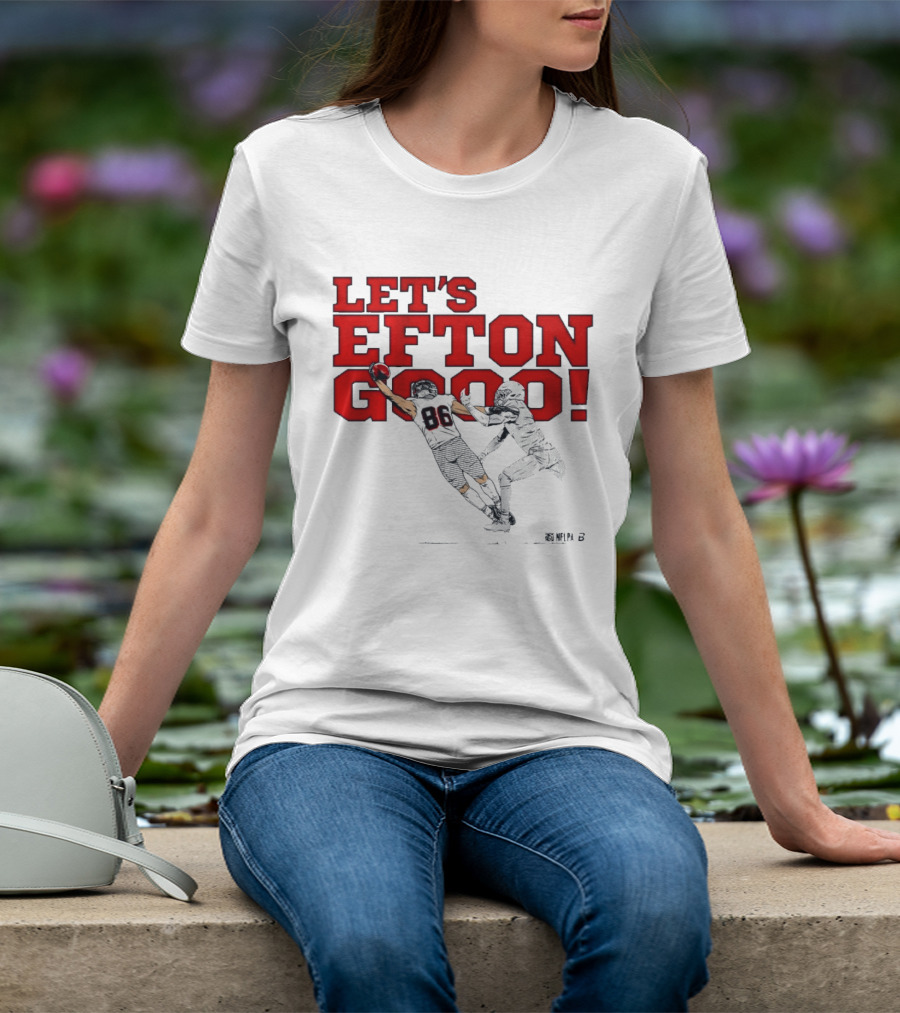 LET'S EFTON GO 88 Football Action Sports T-Shirt