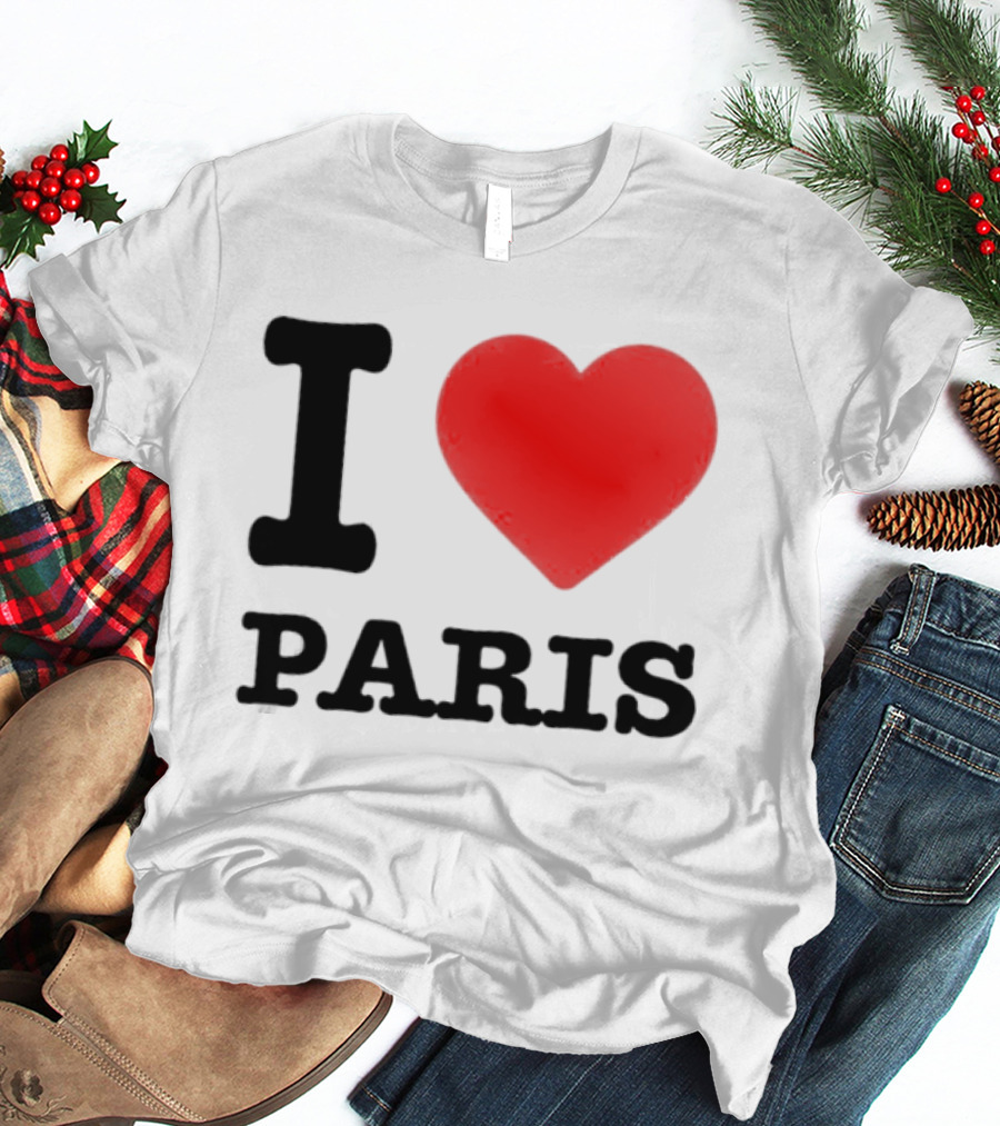 I Love Paris France City Of Light Travel T-Shirt