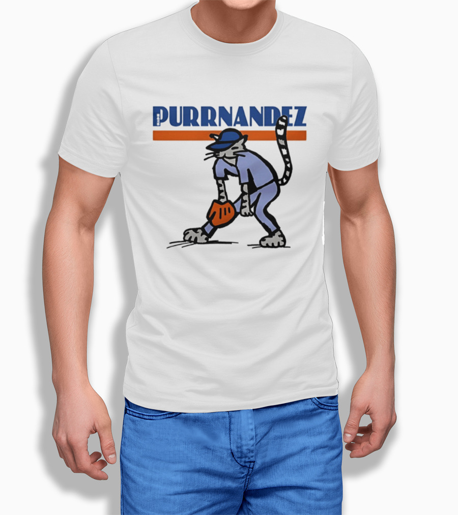 Keith Hernandez Hadji Grounder Purrnandez New York Mets Baseball Cat T-Shirt