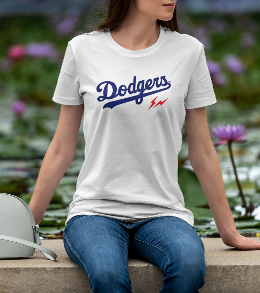 Dodgers 2026 Baseball Two Sided Lightning Bolt Edition T-Shirt