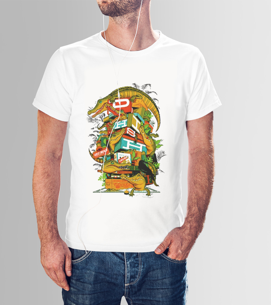 Phish Richmond Virginia October 7 2026 Allianz Amphitheater Riverfront Alligators And Luggage T-Shirt