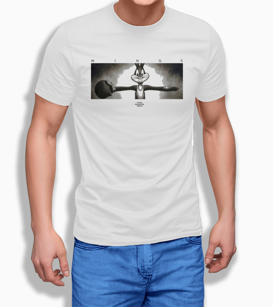 Wings Bugs Bunny Basketball Russell Westbrook Jordan Collaboration T-Shirt