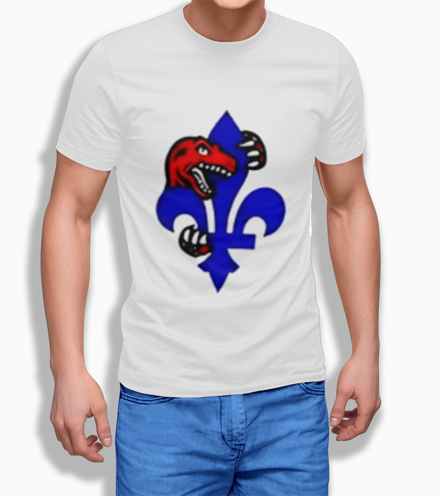 Toronto Raptors Vs Miami Heat Ville De Quebec 2026 Two Sided Fleur De Lis Raptors Claw T-Shirt
