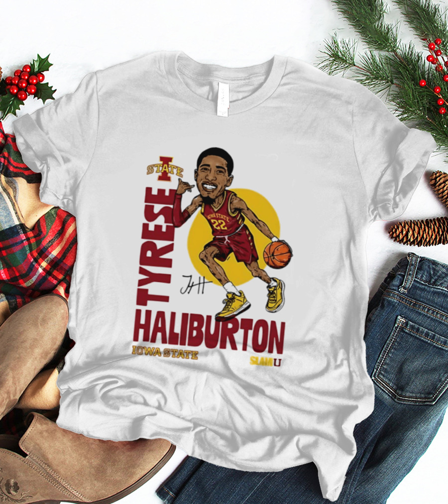 Tyrese Haliburton Iowa State Cyclones Basketball Caricature 22 T-Shirt