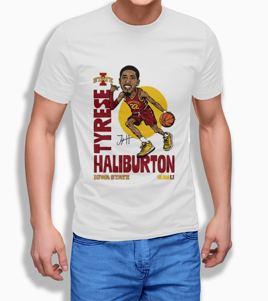 Tyrese Haliburton Iowa State Cyclones Basketball Caricature 22 T-Shirt