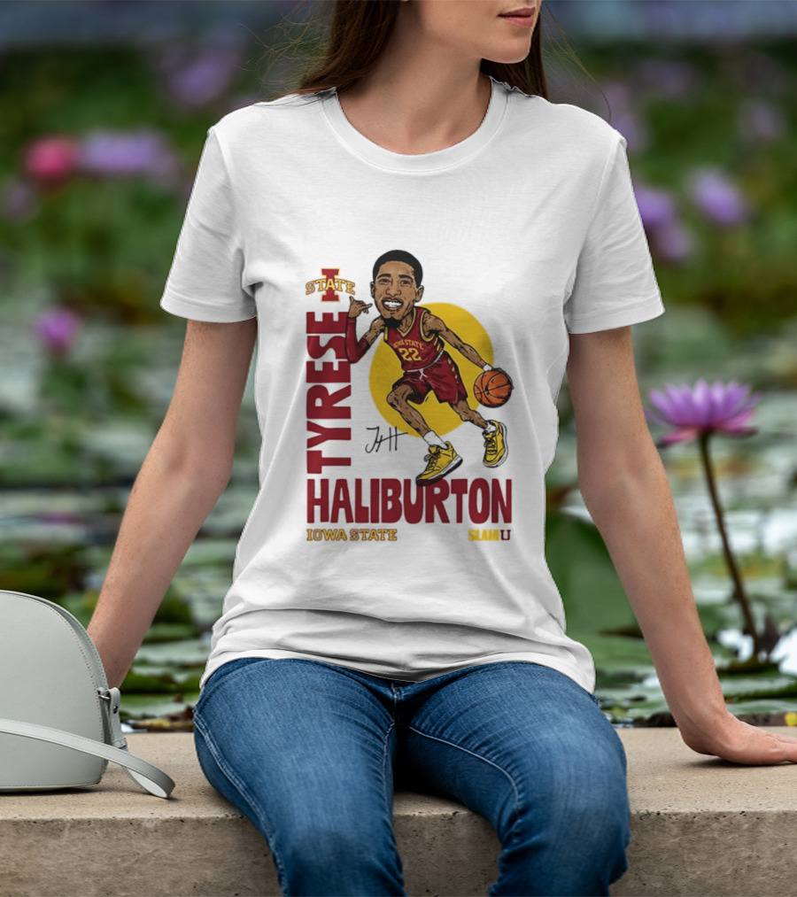 Tyrese Haliburton Iowa State Cyclones Basketball Caricature 22 T-Shirt
