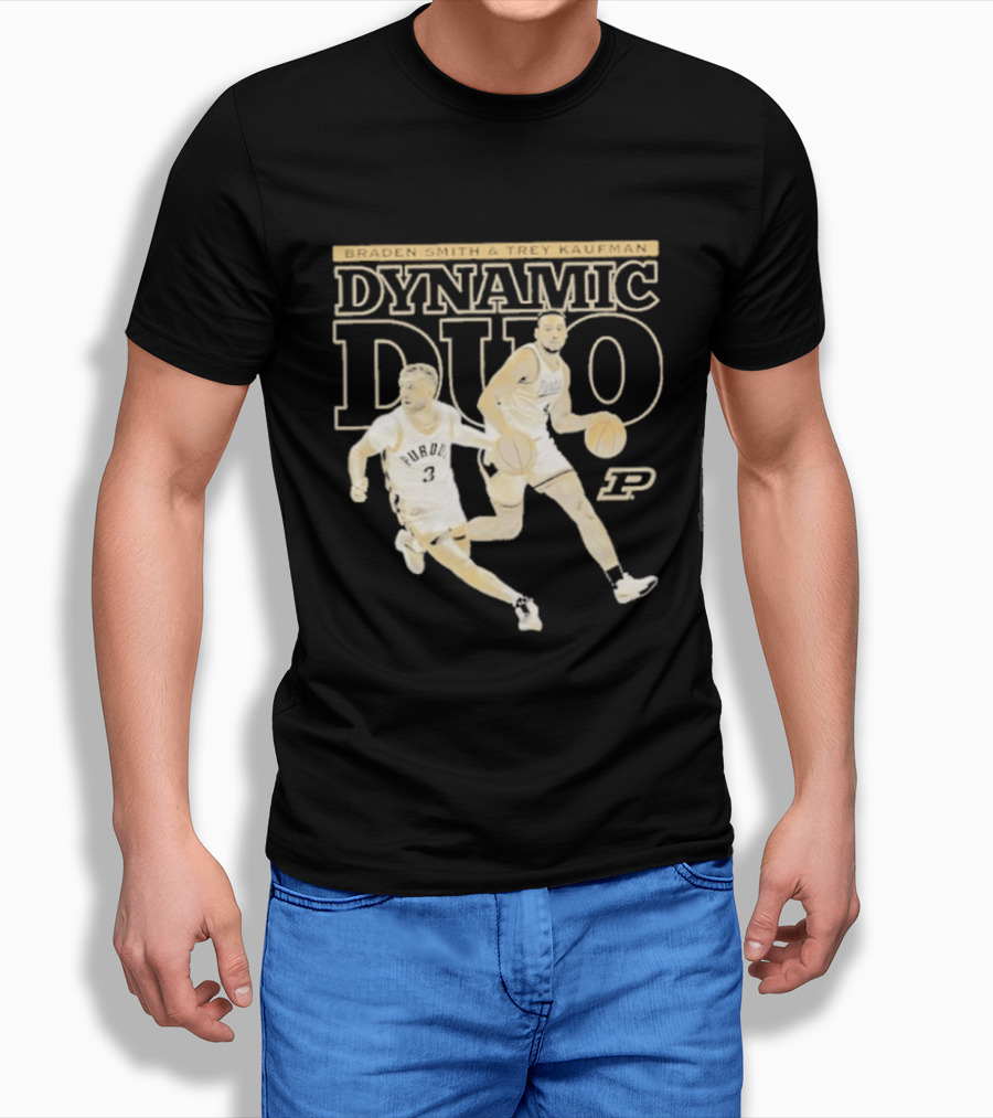 Braden Smith Trey Kaufman Dynamic Duo Purdue Boilermakers NCAA Basketball T-Shirt