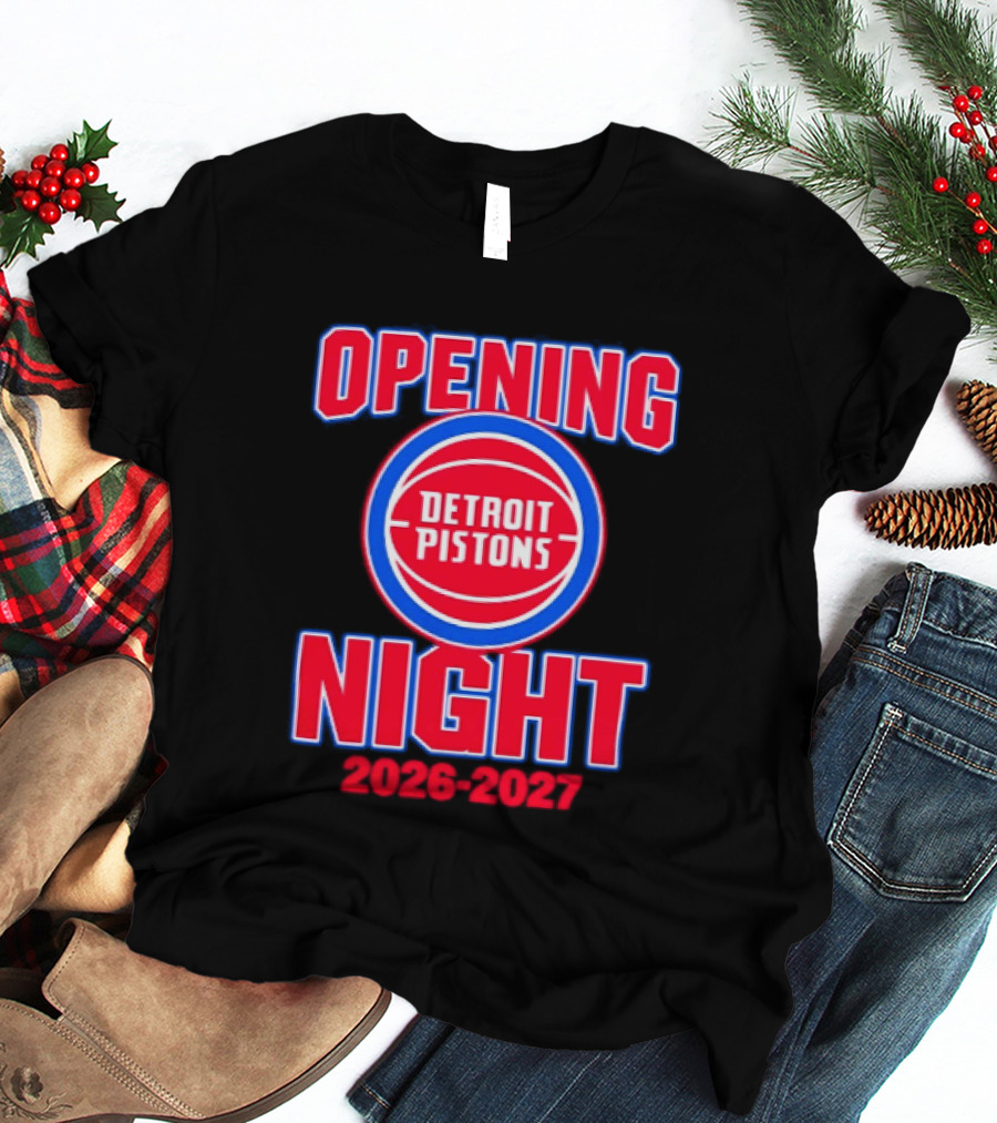 Detroit Pistons Opening Night 2026 2027 NBA Event T-Shirt