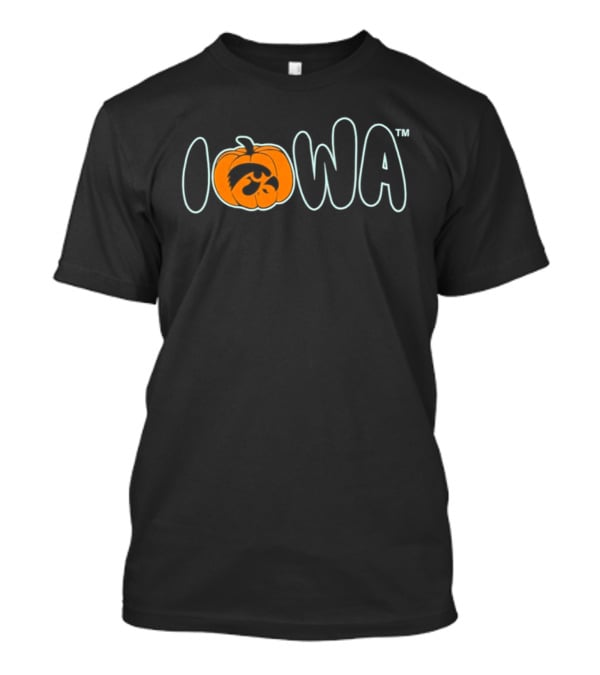 Iowa Hawkeyes Pumpkin Halloween 2026 Triblend T-Shirt