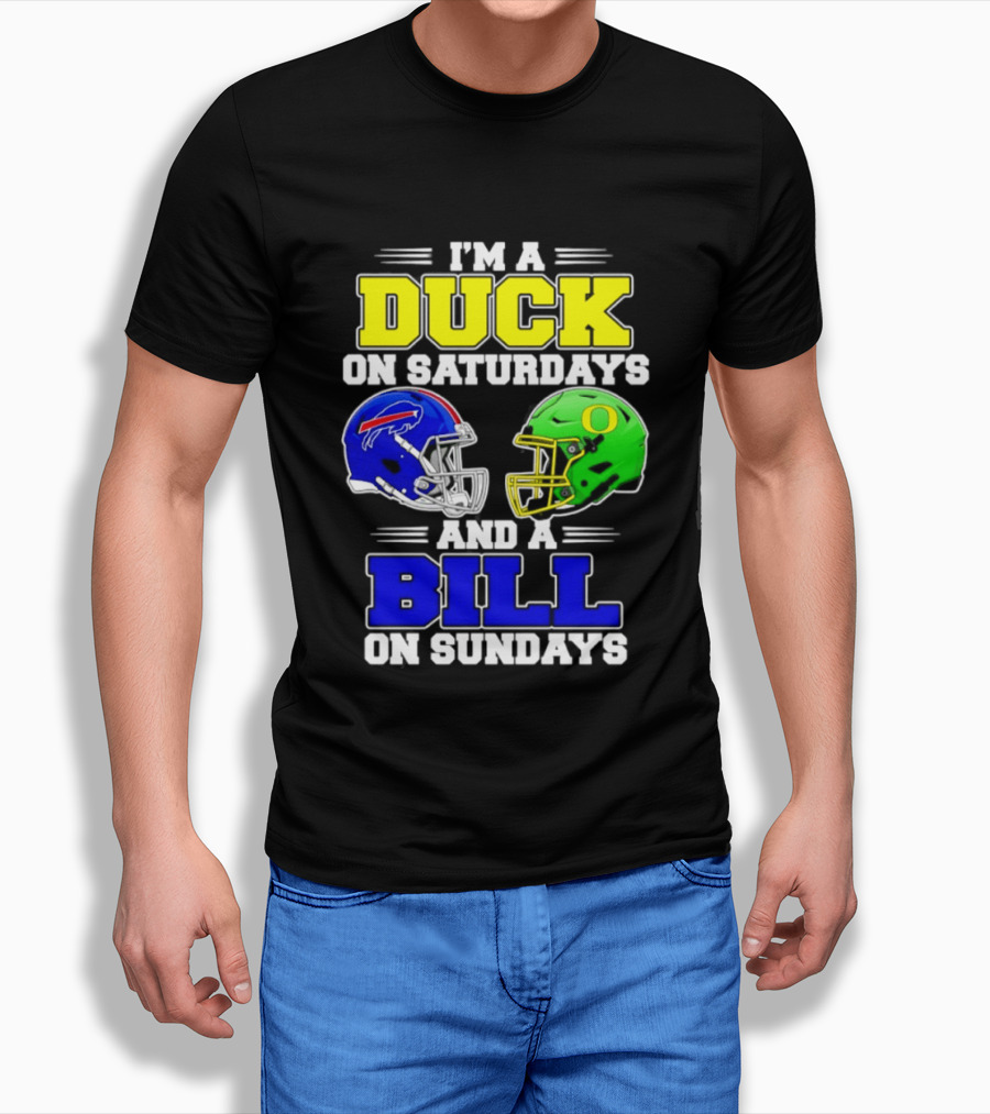 I'm A Duck On Saturdays And A Bill On Sundays Football Helmet Design 2026 T-Shirt