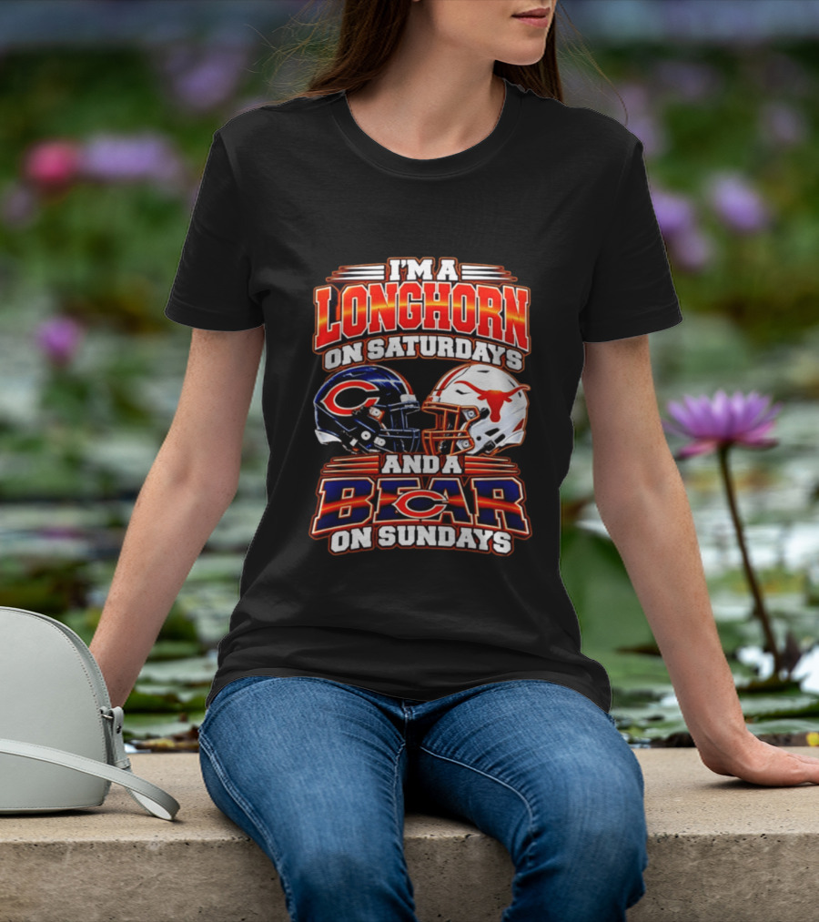 I'm A Longhorn On Saturdays And A Bear On Sundays Football Rivalry 2026 T-Shirt