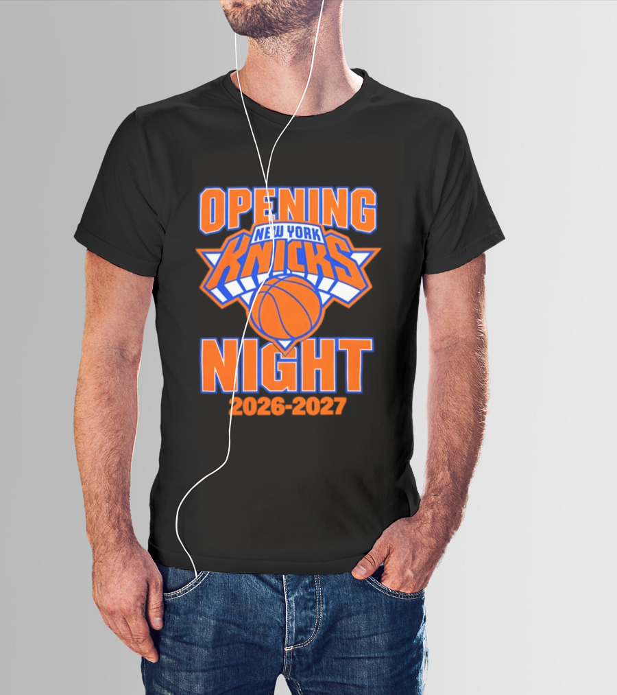 New York Knicks NBA 2026 2027 Opening Night T-Shirt