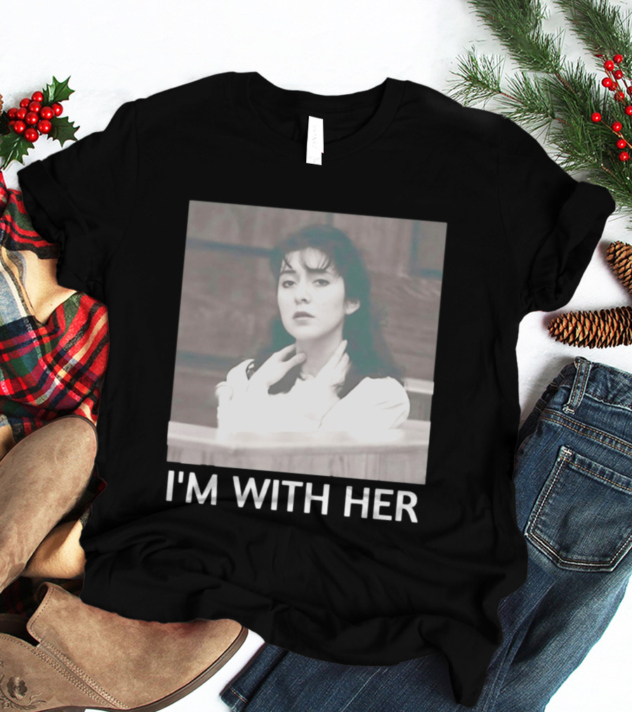 Lorena Bobbitt I'm With Her Courtroom Image T-Shirt