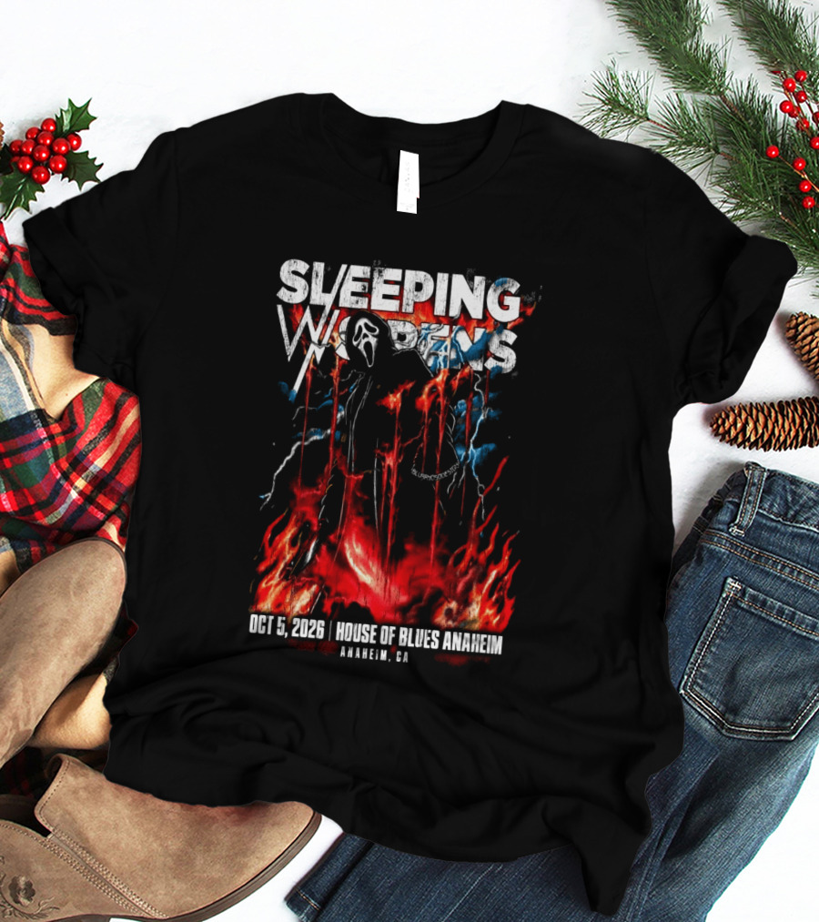 Sleeping With Sirens Oct 5 2026 House Of Blues Anaheim CA Event T-Shirt
