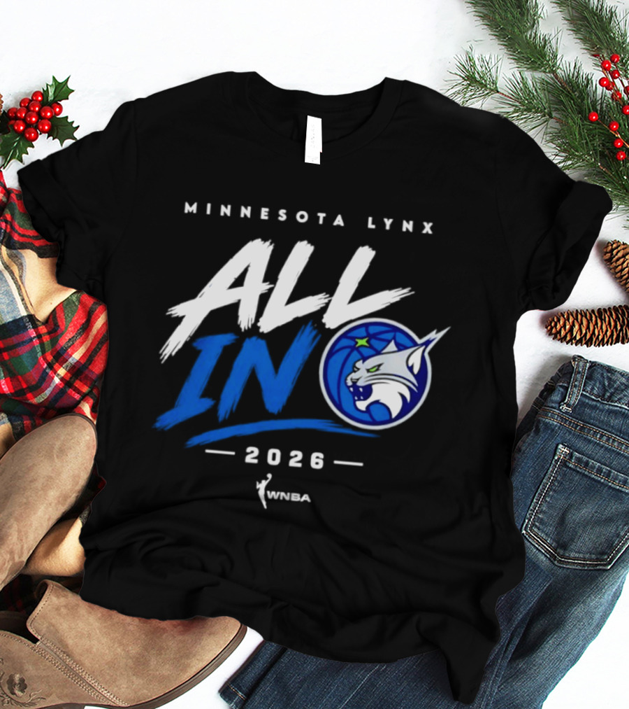 Minnesota Lynx All In 2026 WNBA Team Spirit T-Shirt