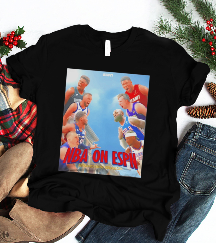 NBA On ESPN Brand New Season 2026 Opening Week Matchups T-Shirt