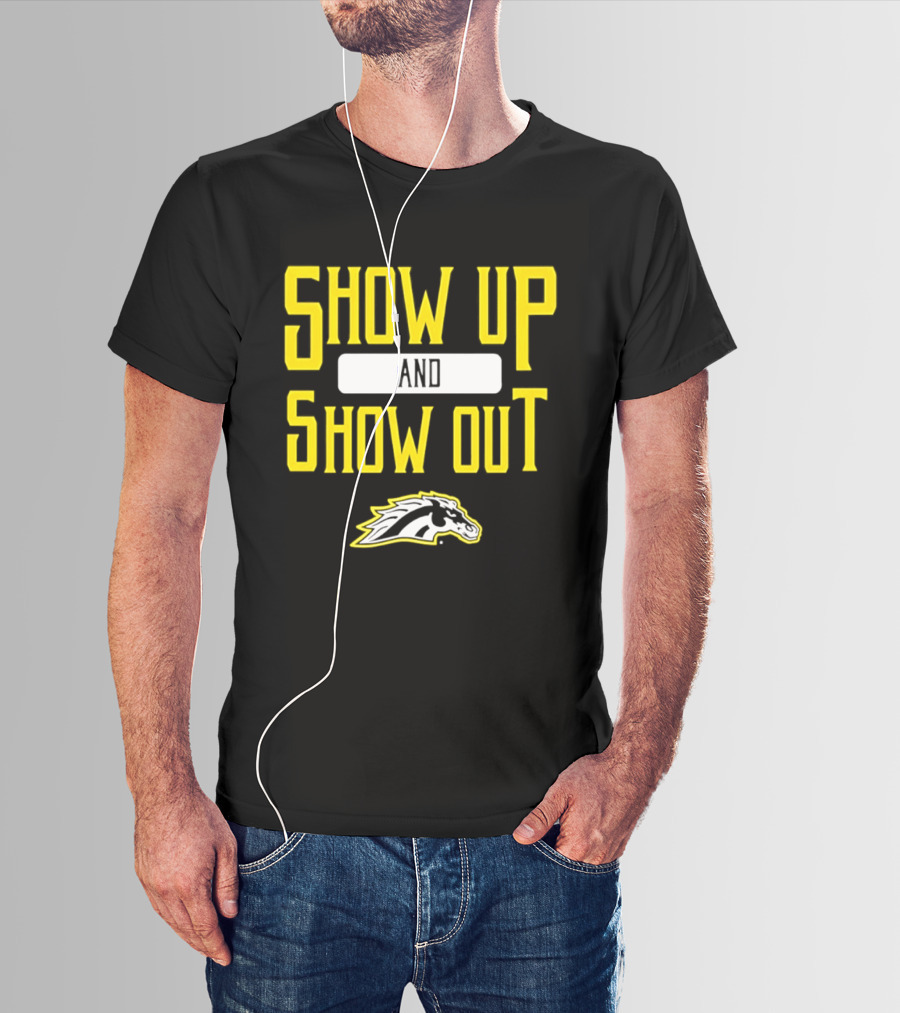 Western Michigan Broncos Show Up Show Out Bold Yellow T-Shirt