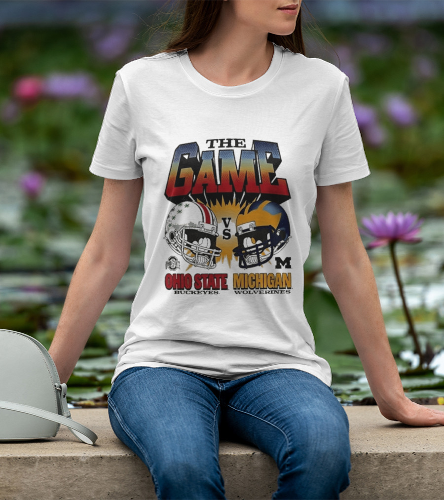 The Game Ohio State Vs Michigan Wolverines Football Rivalry Helmets T-Shirt