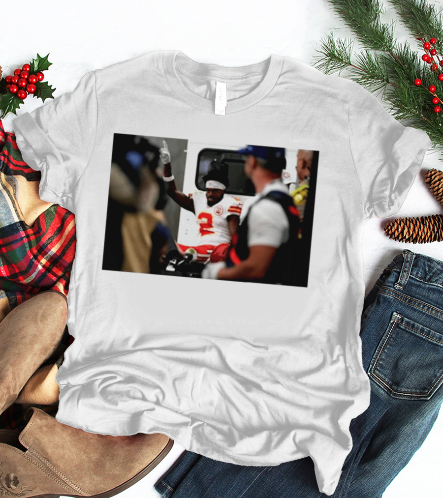 Tyquan Thornton Kansas City Chiefs Number 2 On Field Celebration 2026 T-Shirt