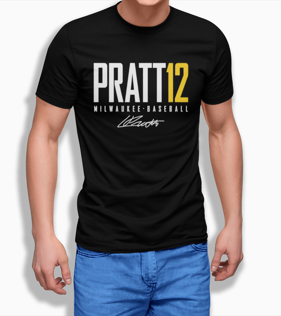 Pratt 12 Milwaukee Baseball Signature T-Shirt