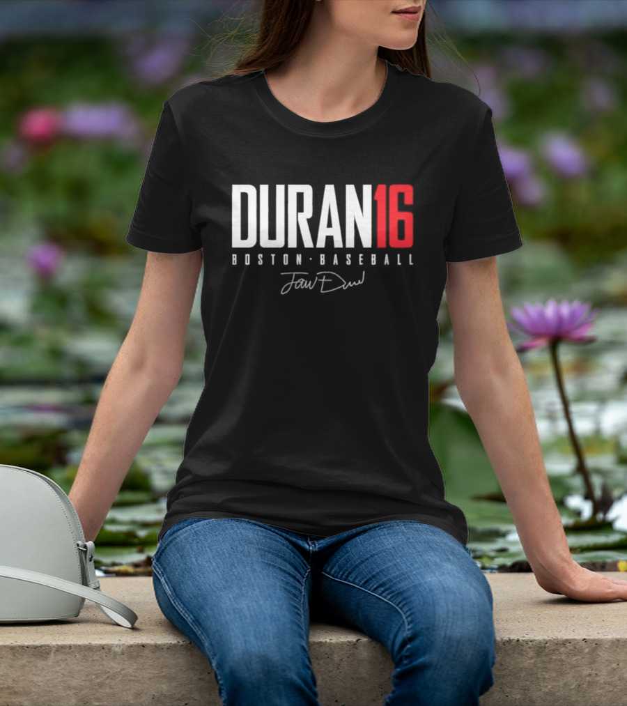 Jarren Duran 16 Boston Baseball Signature T-Shirt