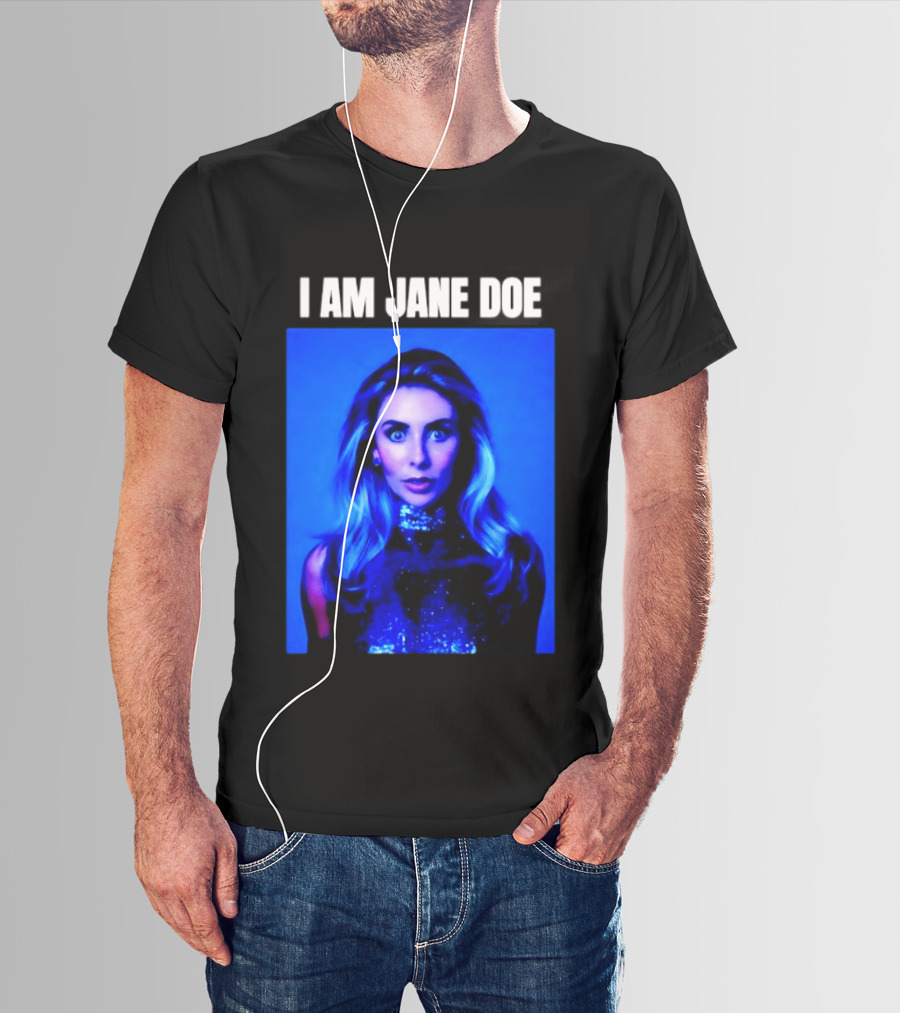 I Am Jane Doe Blue Portrait Mystique T-Shirt