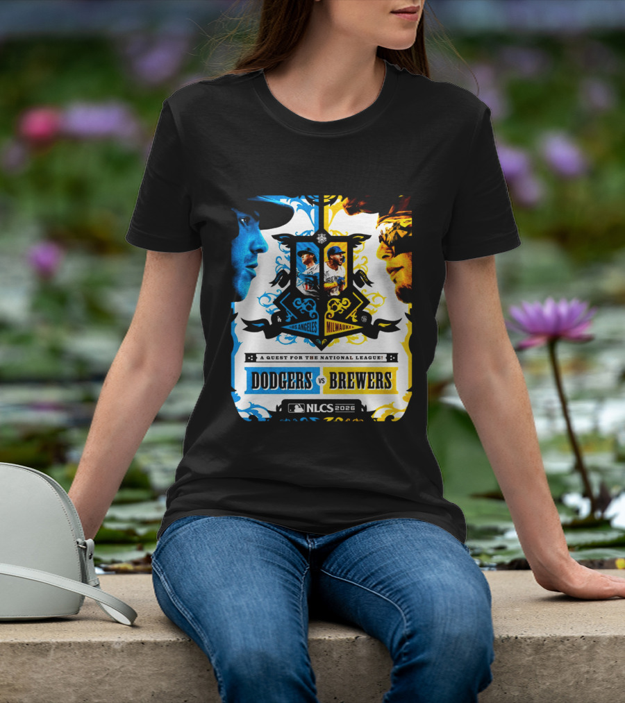 MLB Los Angeles Dodgers Brewers NLCS 2026 Head To Head Quest For The National League T-Shirt
