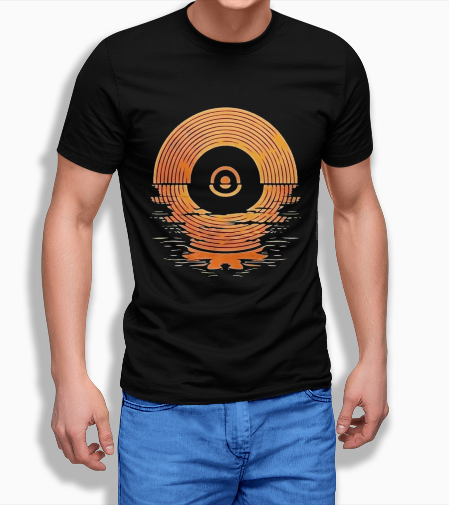 Sunset Vinyl LP Records Reflection Ted Lasso Zelda Southport Tracey Ullman The Departing Lass T-Shirt
