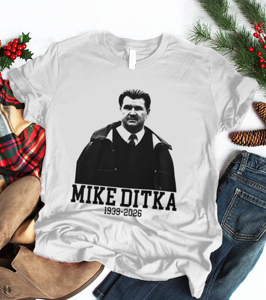 Mike Ditka Chicago Bears 1939 2026 Memoriam Football T-Shirt