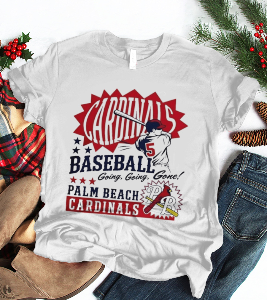 Palm Beach Cardinals Baseball Going Going Gone T-Shirt