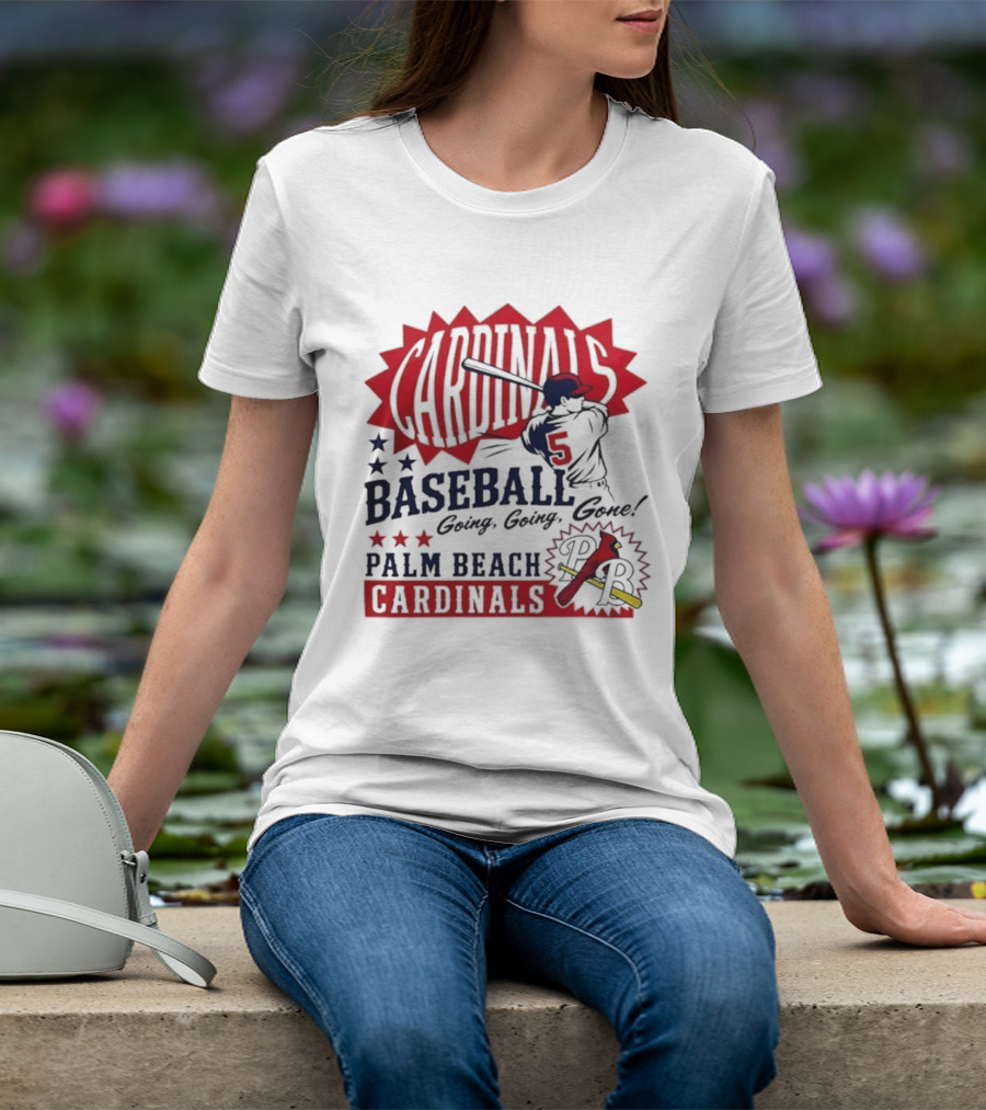 Palm Beach Cardinals Baseball Going Going Gone T-Shirt