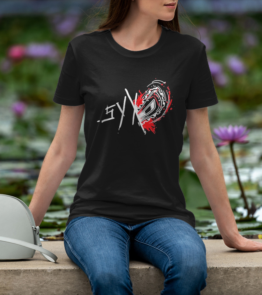 Syx Chainsaw Red Splatter T-Shirt