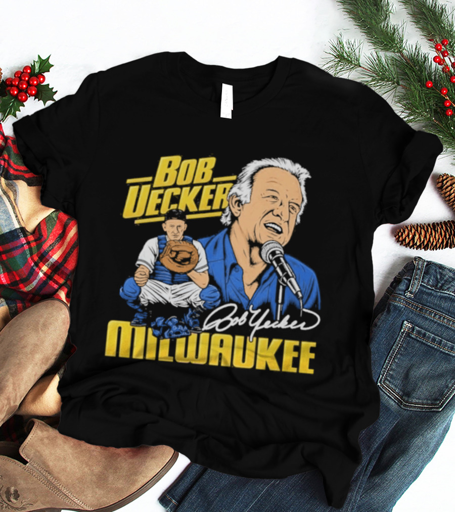 Bob Uecker Milwaukee Brewers Tribute Homage Royal Tri Blend T-Shirt