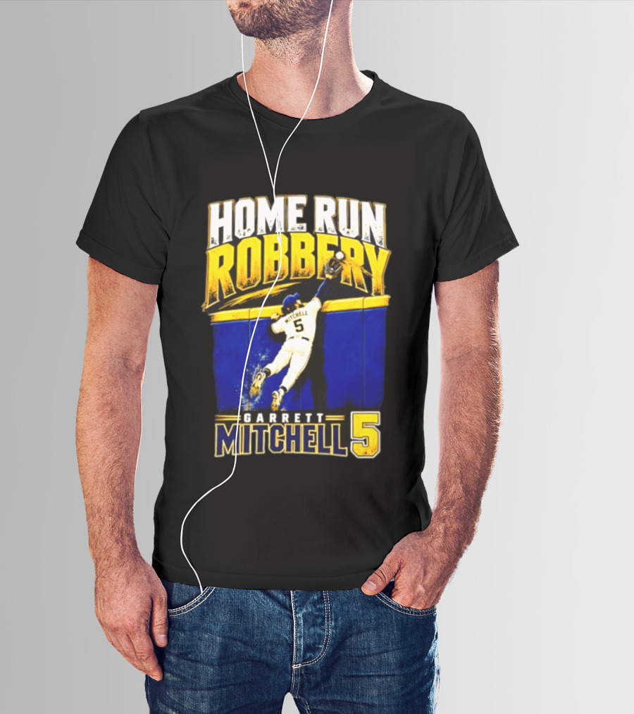 Home Run Robbery Garrett Mitchell 5 Milwaukee Brewers NLCS 2026 T-Shirt