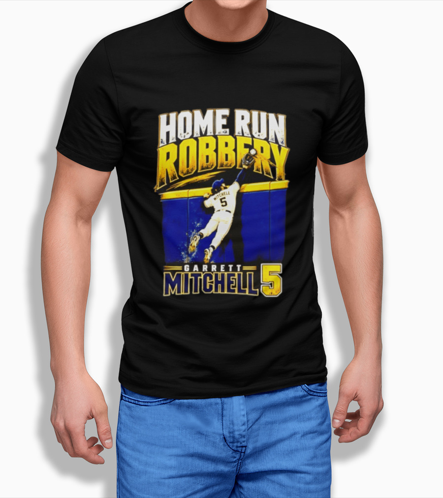 Home Run Robbery Garrett Mitchell 5 Milwaukee Brewers NLCS 2026 T-Shirt